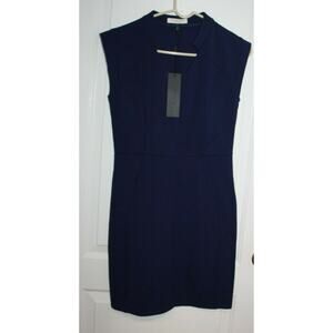 Halston Heritage Sleeveless Astral Blue Dress Size Women's 4